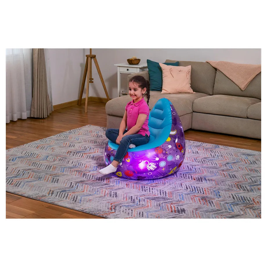 Bestway Astro Glow LED Air Chair (72 cm x 72 cm x 64 cm)