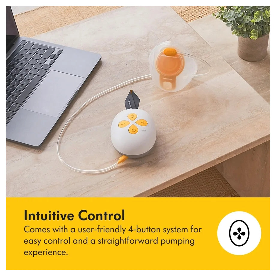 Medela Solo™ Hands-Free Single Electric Breast Pump (Yellow & White)