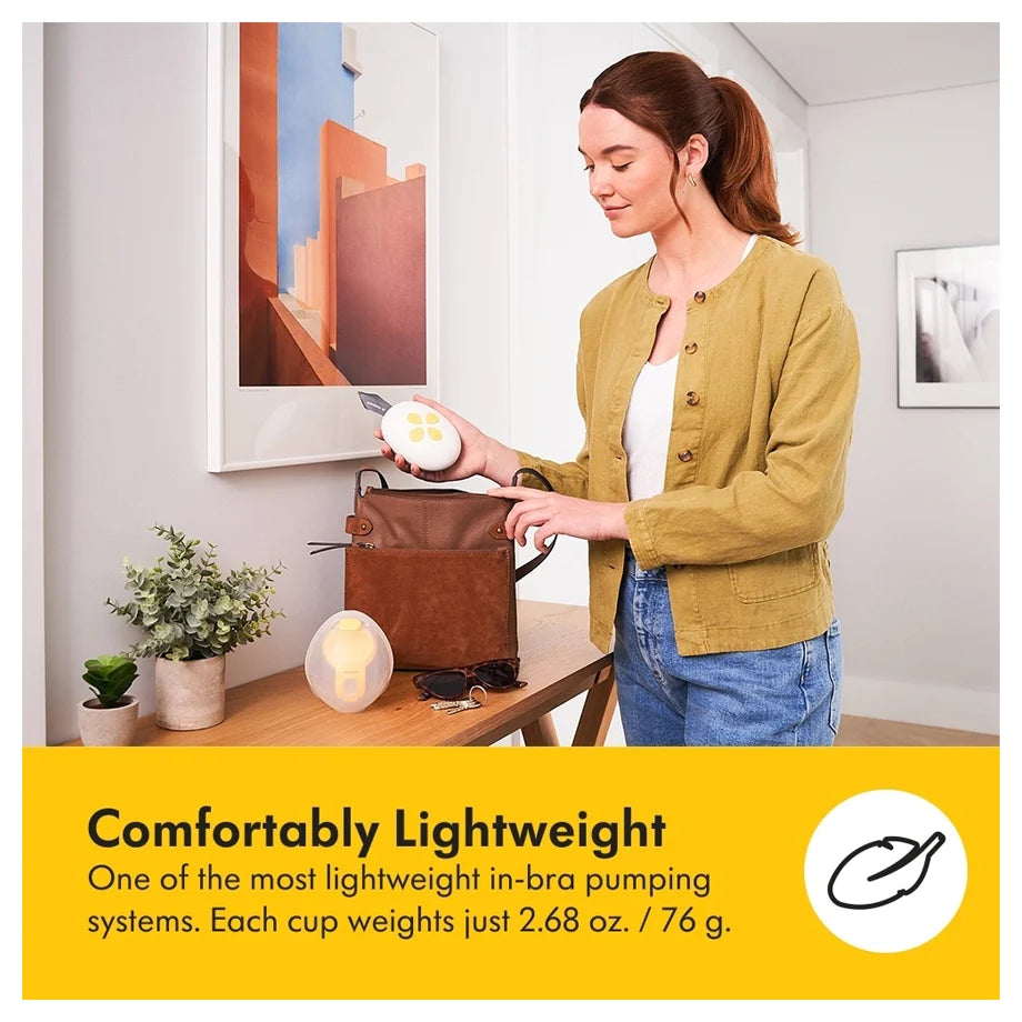 Medela Solo™ Hands-Free Single Electric Breast Pump (Yellow & White)