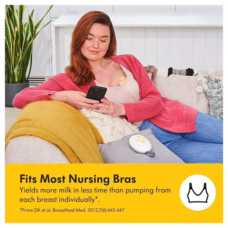 Medela Solo™ Hands-Free Single Electric Breast Pump (Yellow & White)