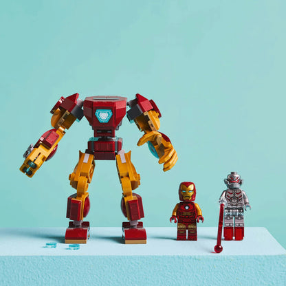 Lego Marvel Iron Man Mech Vs Ultron Buildable Super Hero Figure Playset