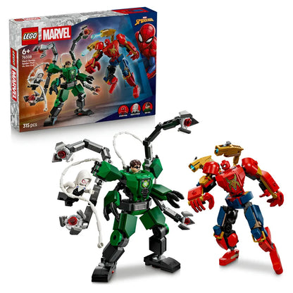 LEGO Marvel Mech Battle: Spider-Man vs. Doc Ock 76338 Building Toy Set (315 Pieces)