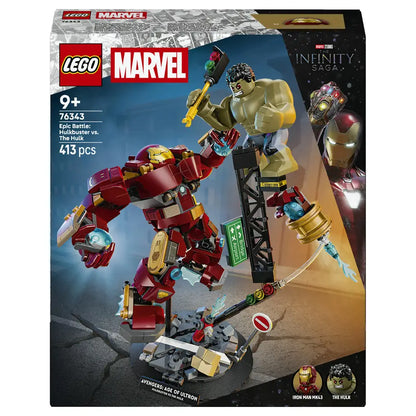 LEGO Marvel Epic Battle: Hulkbuster vs. The Hulk 76343 Building Toy Set (413 Pieces)