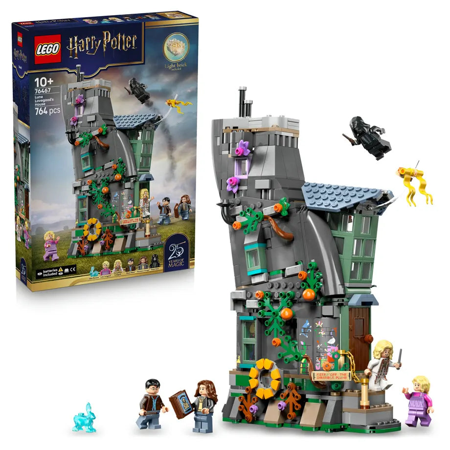LEGO Harry Potter Luna Lovegood's House 76467 Building Toy Set (764 Pieces)