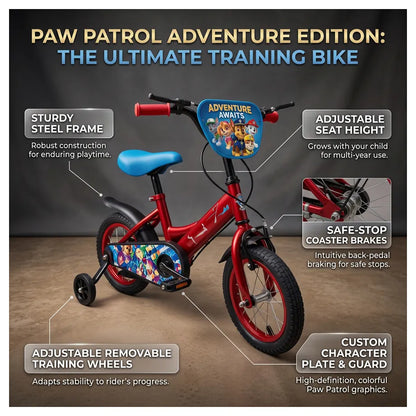 Ryder 12 Inch Eva Bike With Diy Paw Patrol Deco Set