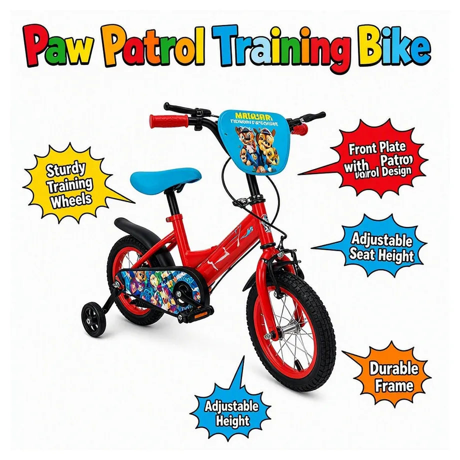 Ryder 12 Inch Eva Bike With Diy Paw Patrol Deco Set