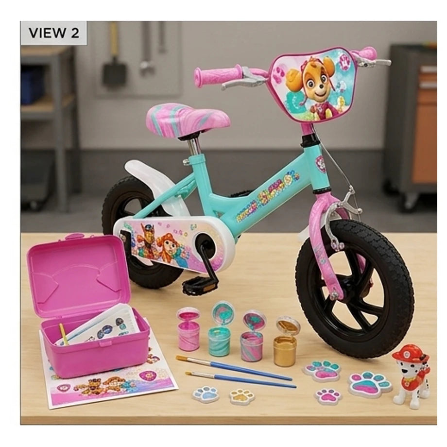 Ryder 12 Inch Eva Bike With Diy Sky & Everest Deco Set