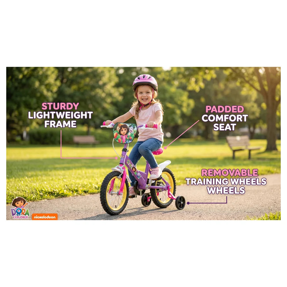 Ryder 12 Inch Bike With Diy Dora-The-Explorer Deco Set
