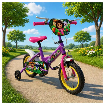 Ryder 12 Inch Bike With Diy Dora-The-Explorer Deco Set
