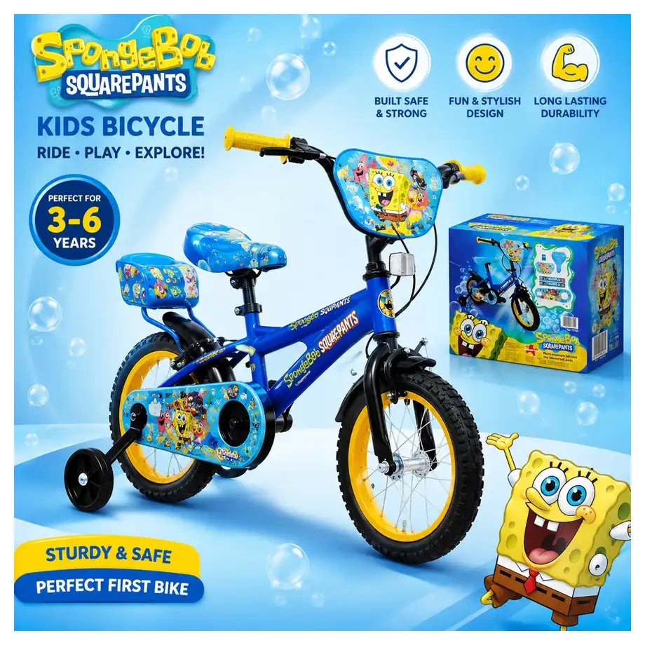 Ryder 12 Inch Bike With Diy Spongebob Deco Set