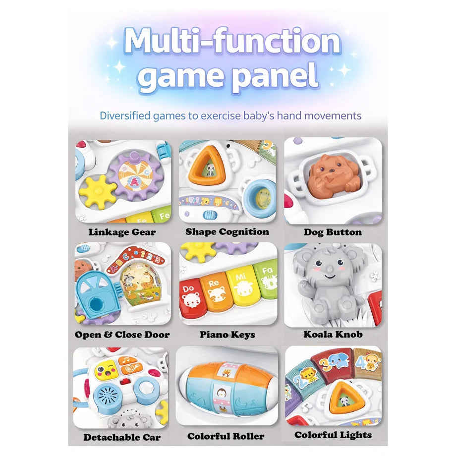 Oobidoo Baby Activity Table with Lights, Sounds & Piano (6M+)