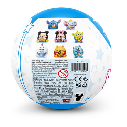 ZURU Snackles Series 1 Disney 5 Inch Capsule Sidekick With Base (With Demo, 29 Pcs)