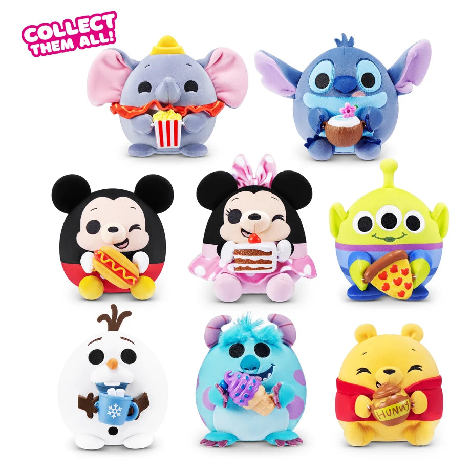 ZURU Snackles Series 1 Disney 5 Inch Capsule Sidekick With Base (With Demo, 29 Pcs)
