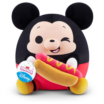 Zuru Snackles Licensed Character Disney Plush 14" Series 1 Mickey & Hot Dog (Hang Tag, 6 Pcs)