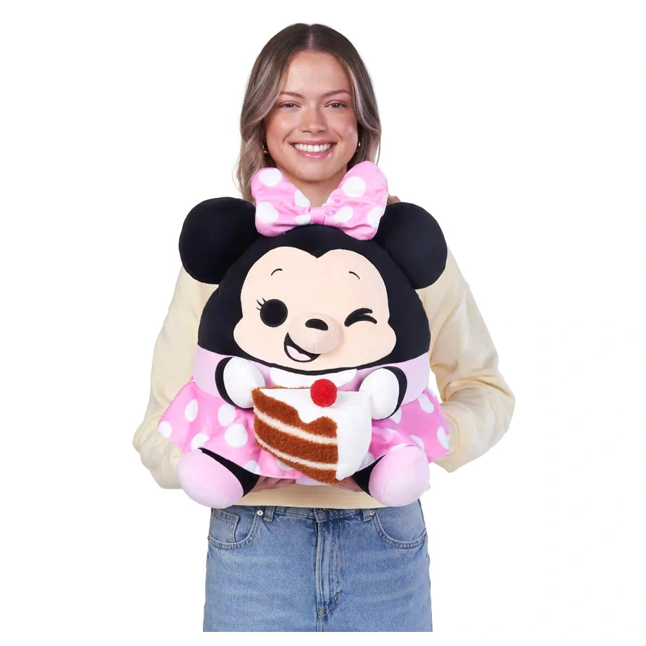 Zuru Snackles Series 1 Disney Plush 14" Minnie & Chocolate Cake (Hang Tag, 6 Pcs)