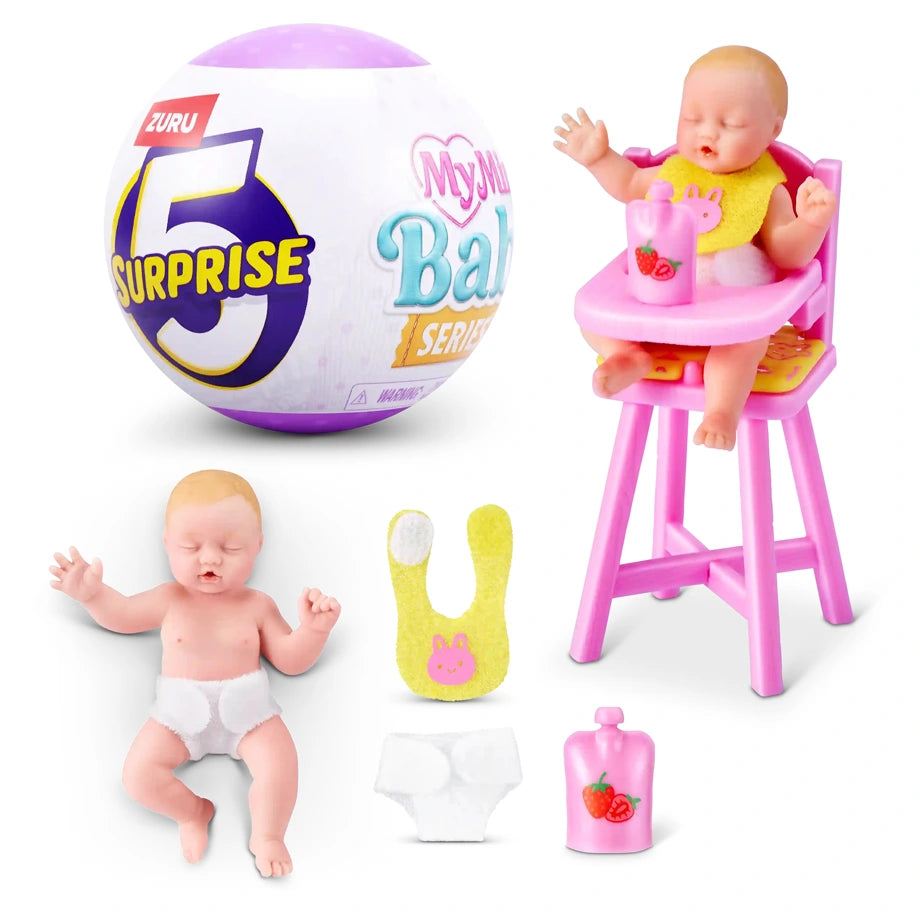 Zuru 5 Surprise My Mini Baby Series 2 Capsule (With Demo) 24 Pcs Gravity Display (48 Pcs)