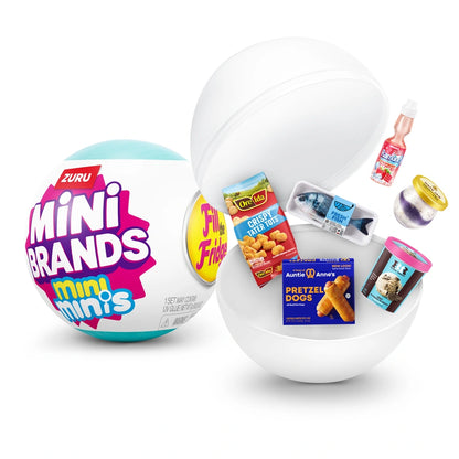 ZURU Mini Brands Fill The Fridge Series 1 Capsule Remove Minis, Sidekick With Base (With Demo, 30 Pcs)