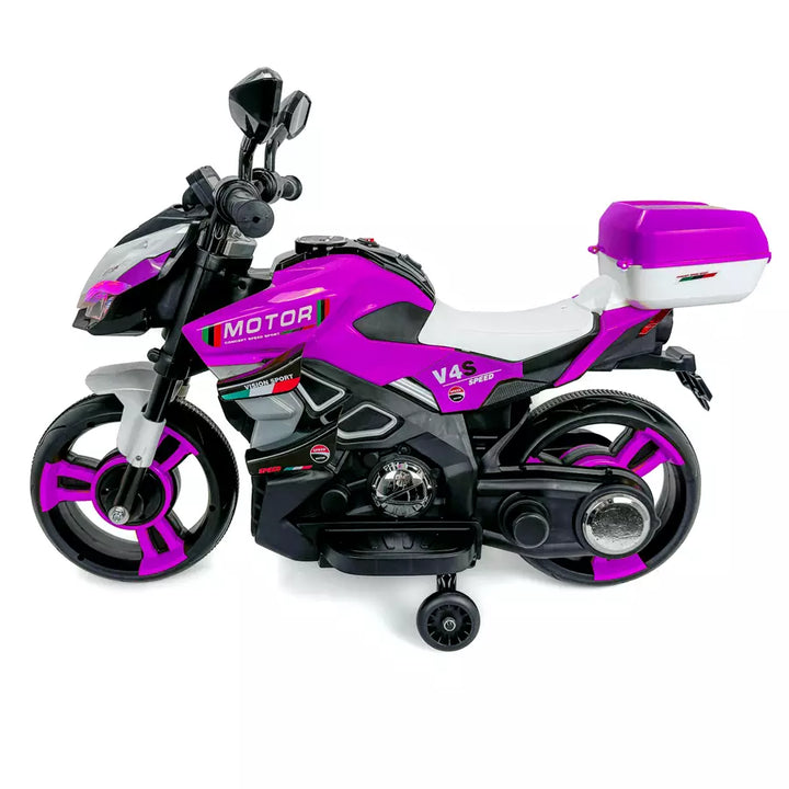 Speed V4S 2 Wheel Ride On Bike (Purple)