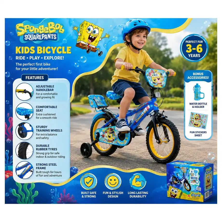 Ryder 16 Inch Bike With Diy Spongebob Deco Set