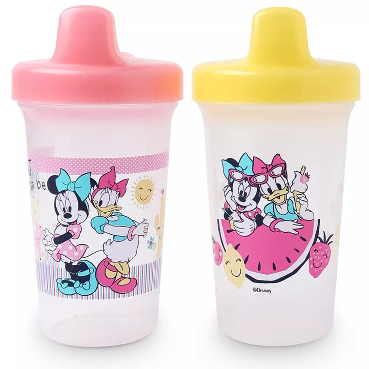 Disney Baby Sippy Cup 300 ml Pack of 2 Minnie Mouse (Pink/Yellow)