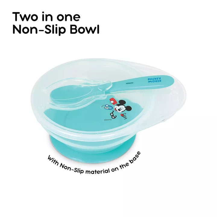 Disney Baby Bowl And Spoon Feeding Set Mickey (Blue)