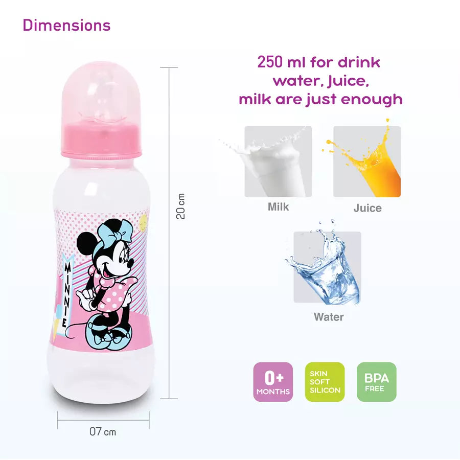 Disney BPA Free Baby Feeding Bottle 9oz (Pink)