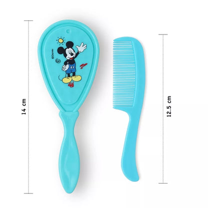 Disney Mickey Mouse Baby Hair Comb And Brush Set (Blue)