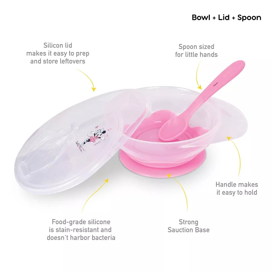 Disney Baby Bowl And Spoon Feeding Set Minnie (Pink)