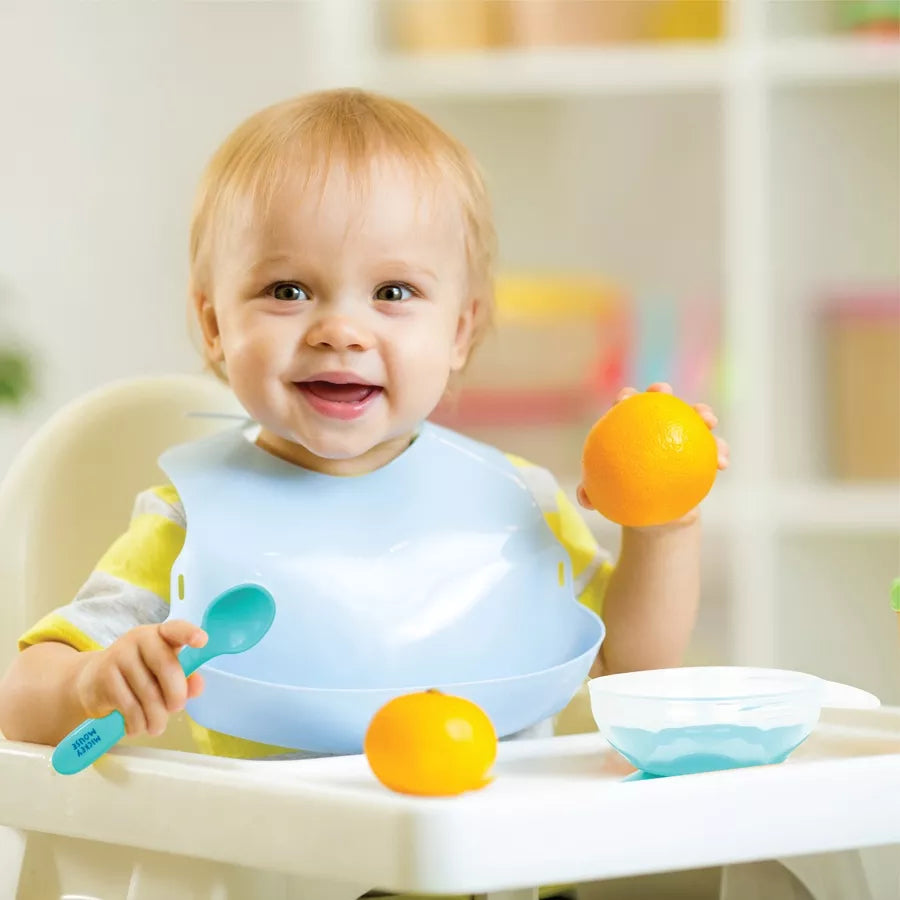 طقم وعاء وملعقة طعام للأطفال من ديزني ميكي (أزرق) طقم وعاء وملعقة طعام للأطفال من ديزني ميكي (أزرق)