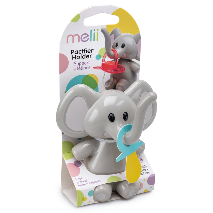 Melii Elephant Pacifier Holder Grey Ears