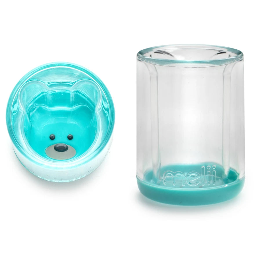 Melii Plastic Cup Turquoise Bear Melii Plastic Cup Turquoise Bear