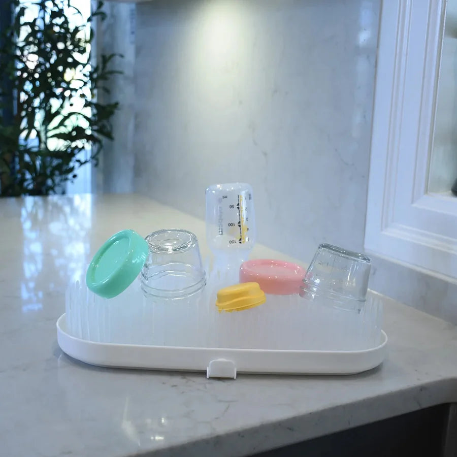 Melii Baby Bottle Drying Rack White Cloud Melii Baby Bottle Drying Rack White Cloud