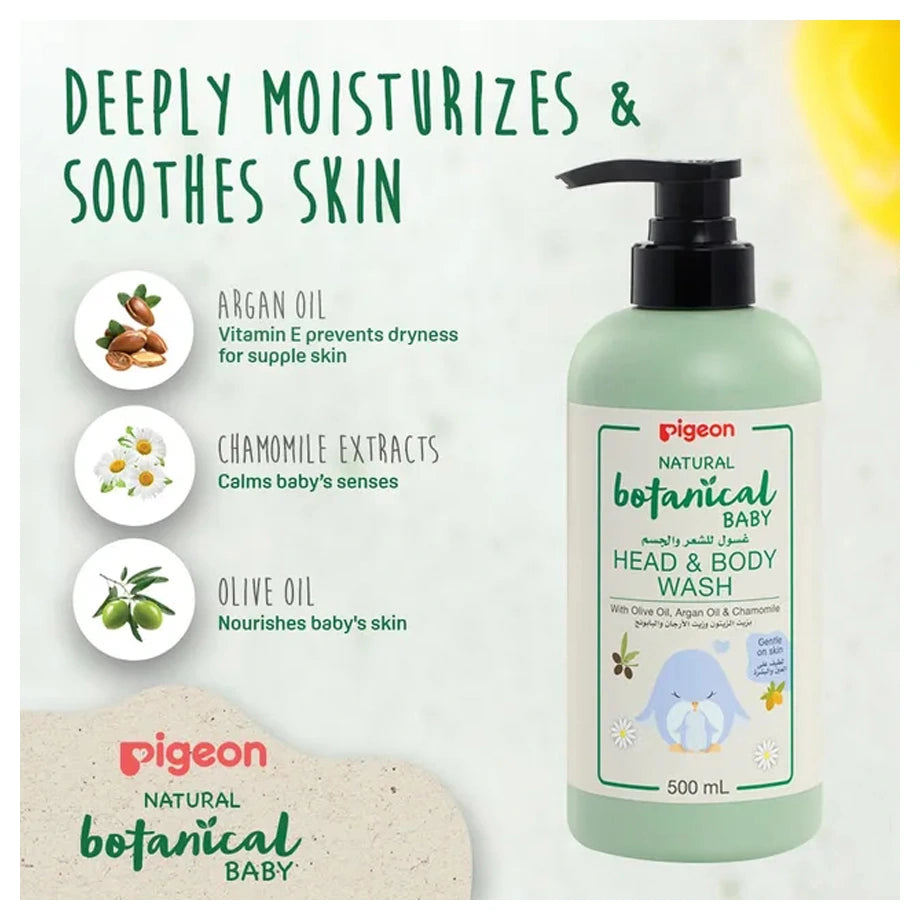 Pigeon Natural Botanical Head & Body Wash 500 Ml