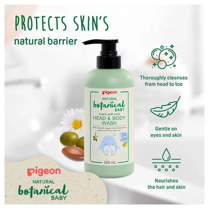 Pigeon Natural Botanical Head & Body Wash 500 Ml