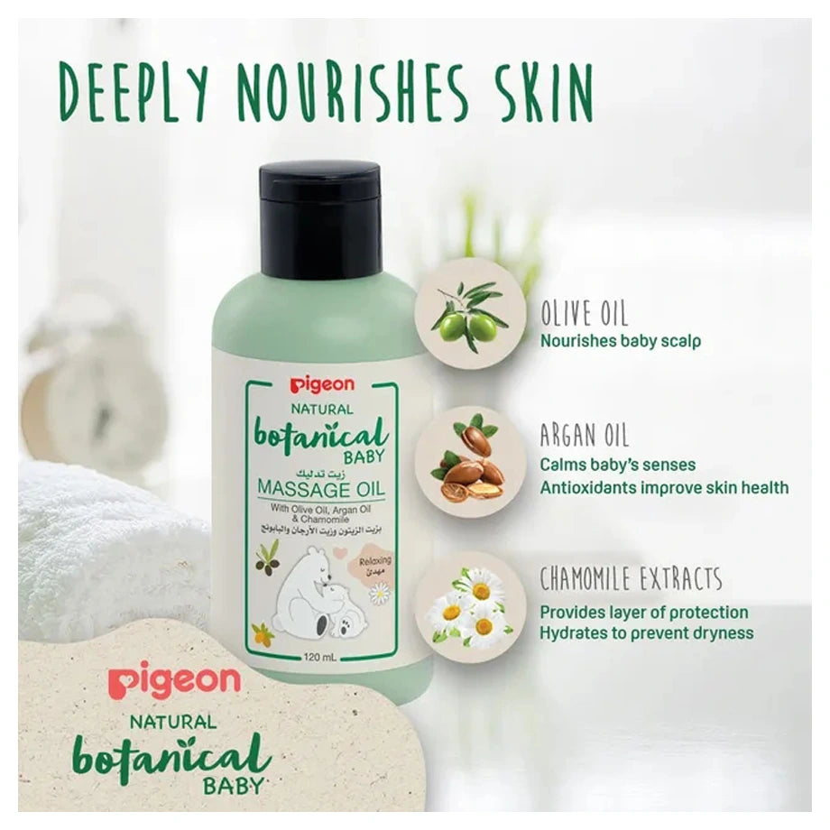 Pigeon Natural Botanical Massage Oil 120Ml