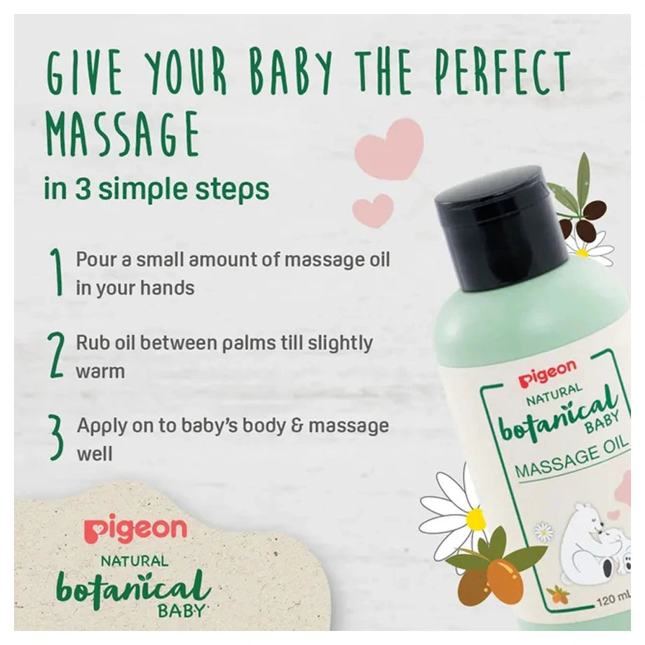 Pigeon Natural Botanical Massage Oil 120Ml