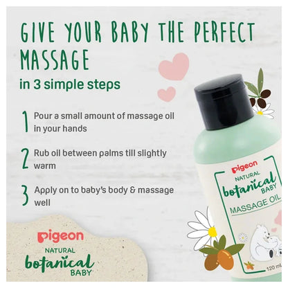 Pigeon Natural Botanical Massage Oil 120Ml