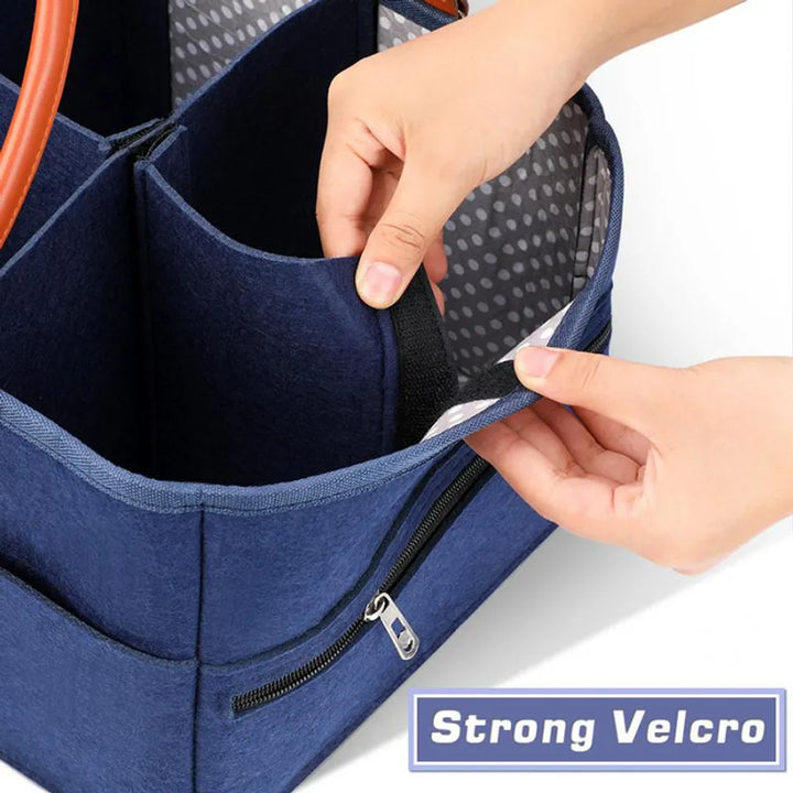 Little Story Premium Diaper Caddy (Blue)