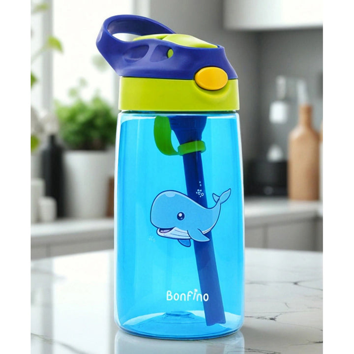 Bonfino Whale Tritan Water Bottle 480ml (Blue)