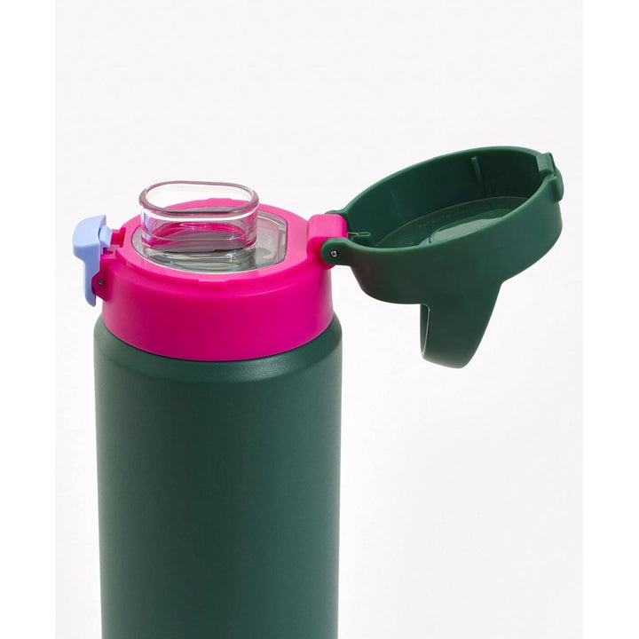 Bonfino Water Bottle Insulated 550 ml (Green and Pink)