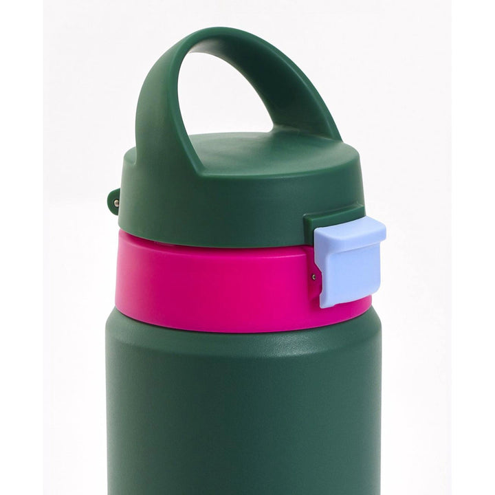 Bonfino Water Bottle Insulated 550 ml (Green and Pink)