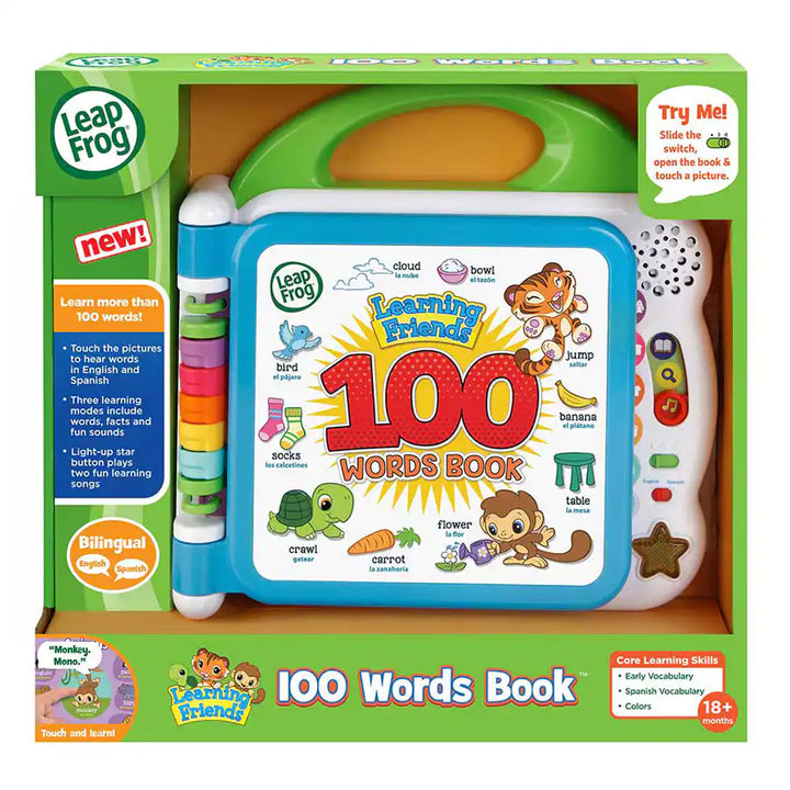 Leapfrog Learning Friends 100 Words Book - (English + French)