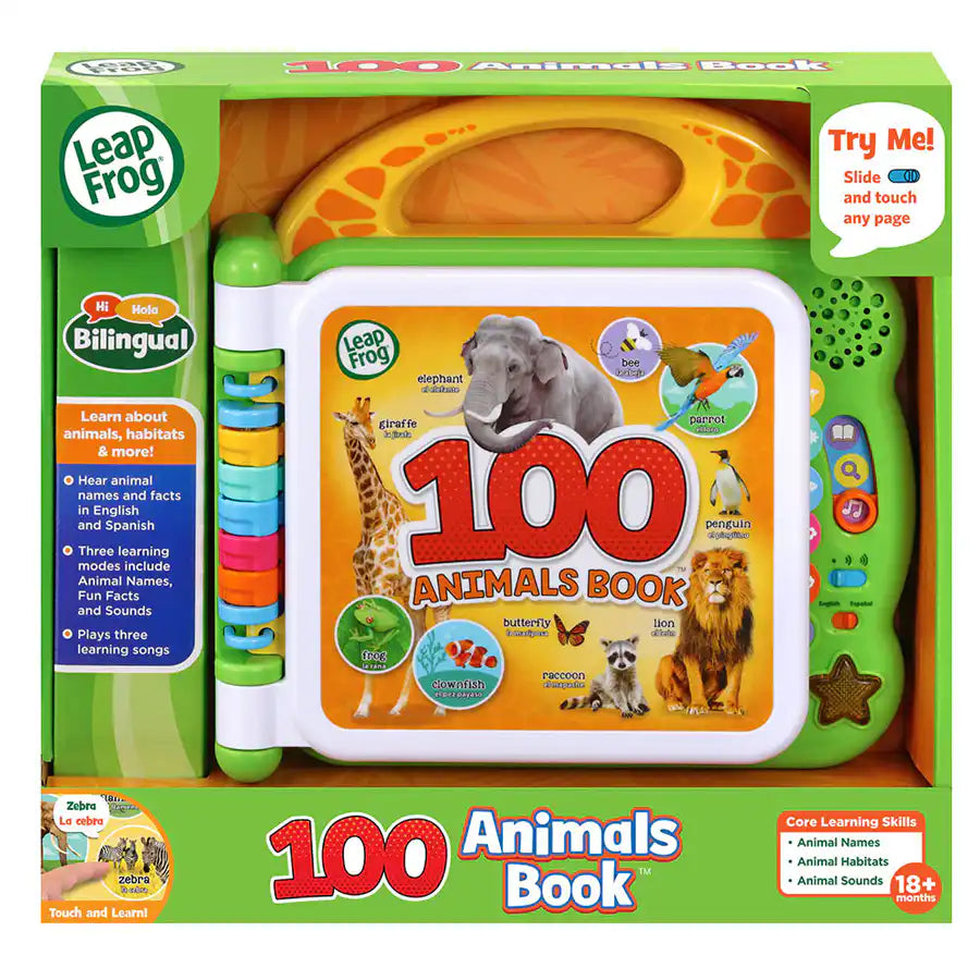 كتاب Leap Frog 100 Animals مع الأصوات والألوان كتاب Leap Frog 100 Animals مع الأصوات والألوان