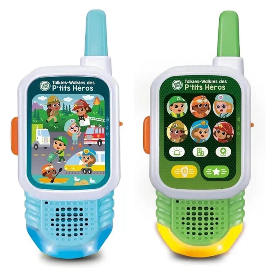 LeapFrog Clever Heroes Walkie-Talkies Electronic Learning Toy Set 2 Pcs (Multicolor)