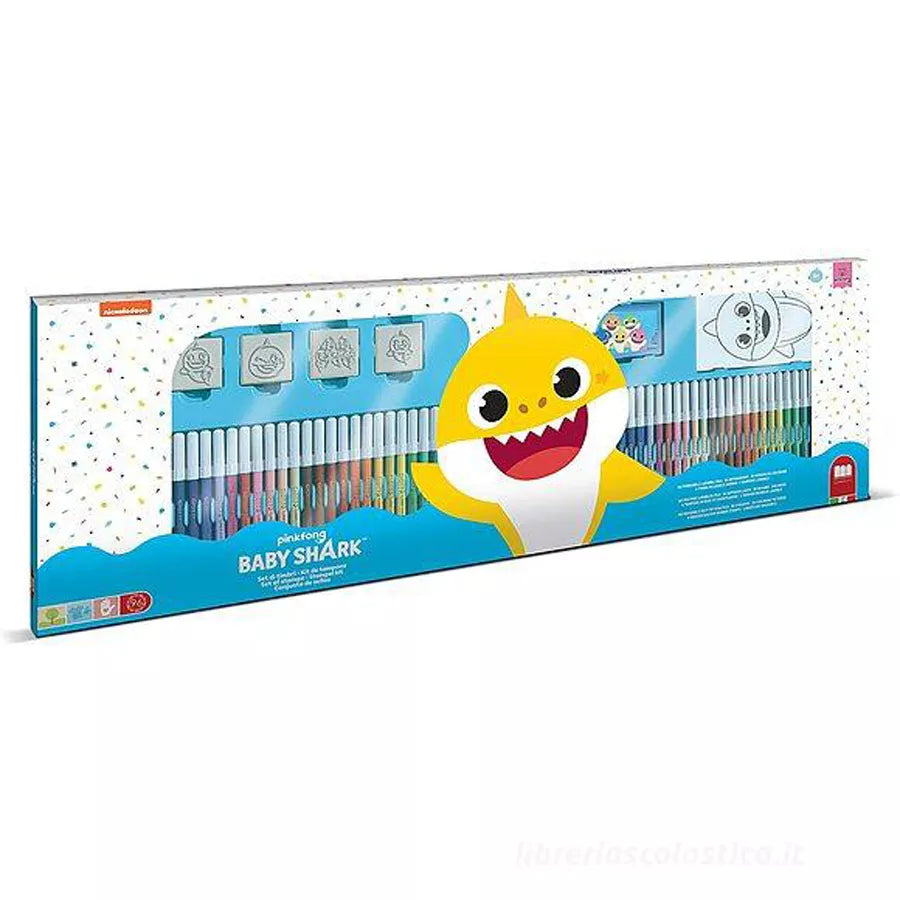 أقلام تلوين متعددة المطبوعات من Baby Shark (عبوة من 119 قطعة) أقلام تلوين متعددة المطبوعات من Baby Shark (عبوة من 119 قطعة)