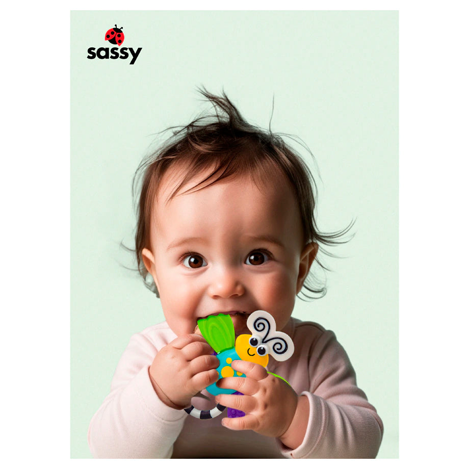 Sassy Flutterby Teether (3M+)