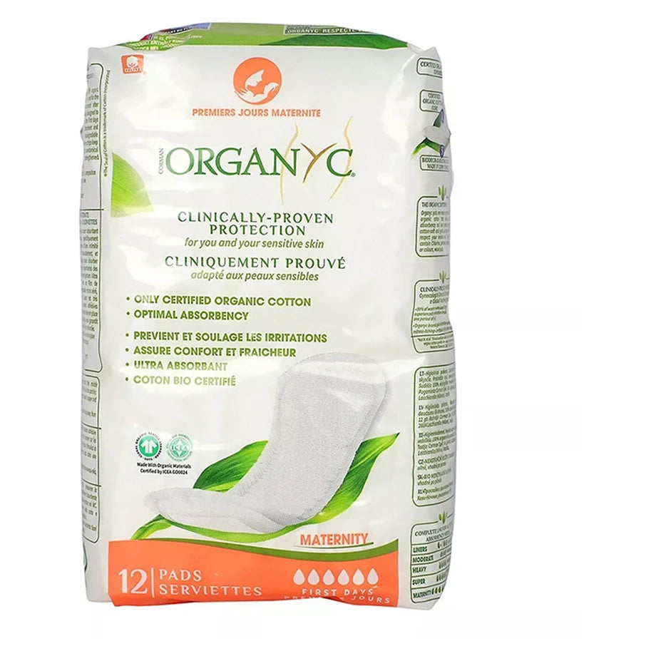 Organyc Cotton Inside and Out for Women Maternity (12 Pads)