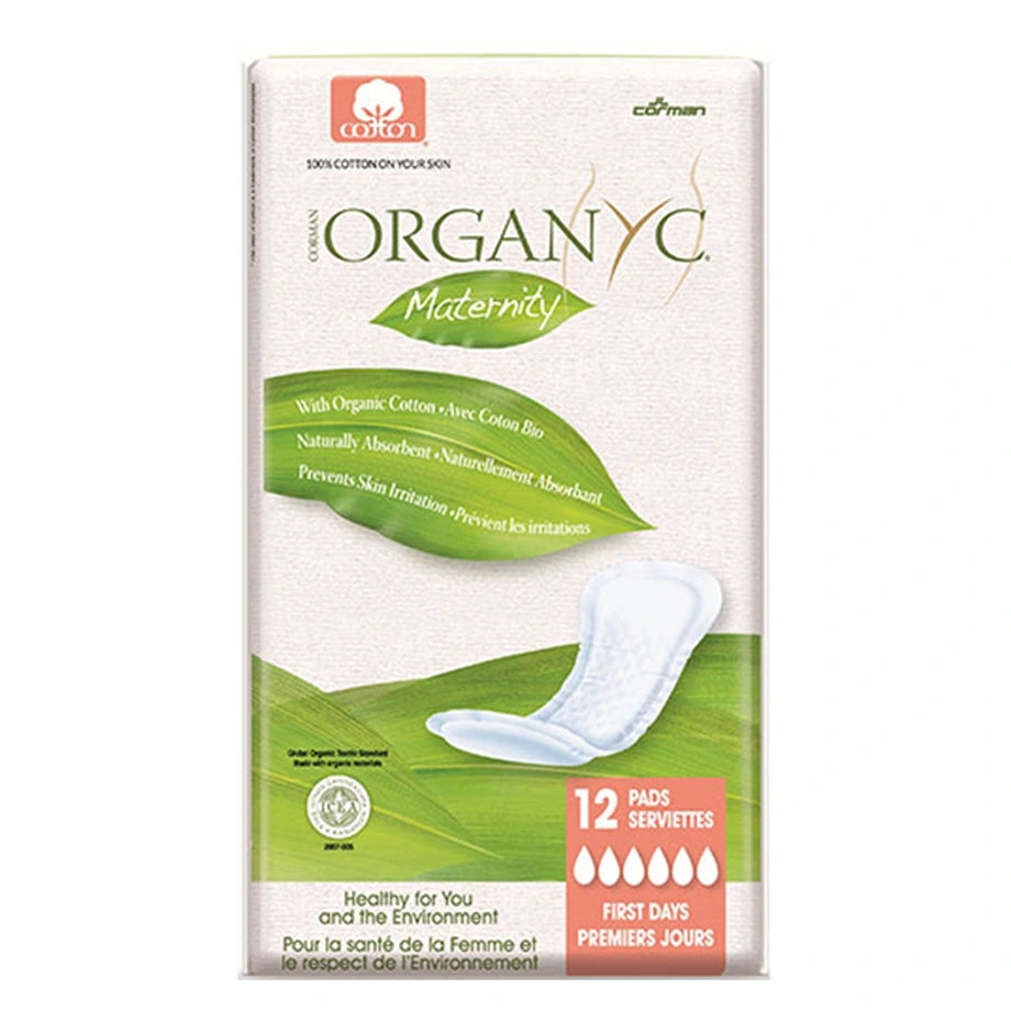 Organyc Cotton Inside and Out for Women Maternity (12 Pads)