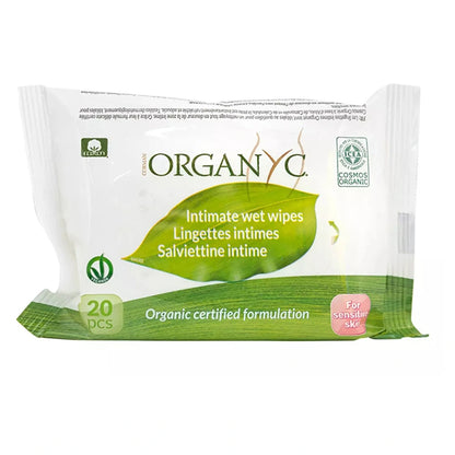 Organyc Organic Intimate Hygiene Wet Wipes (20pcs)