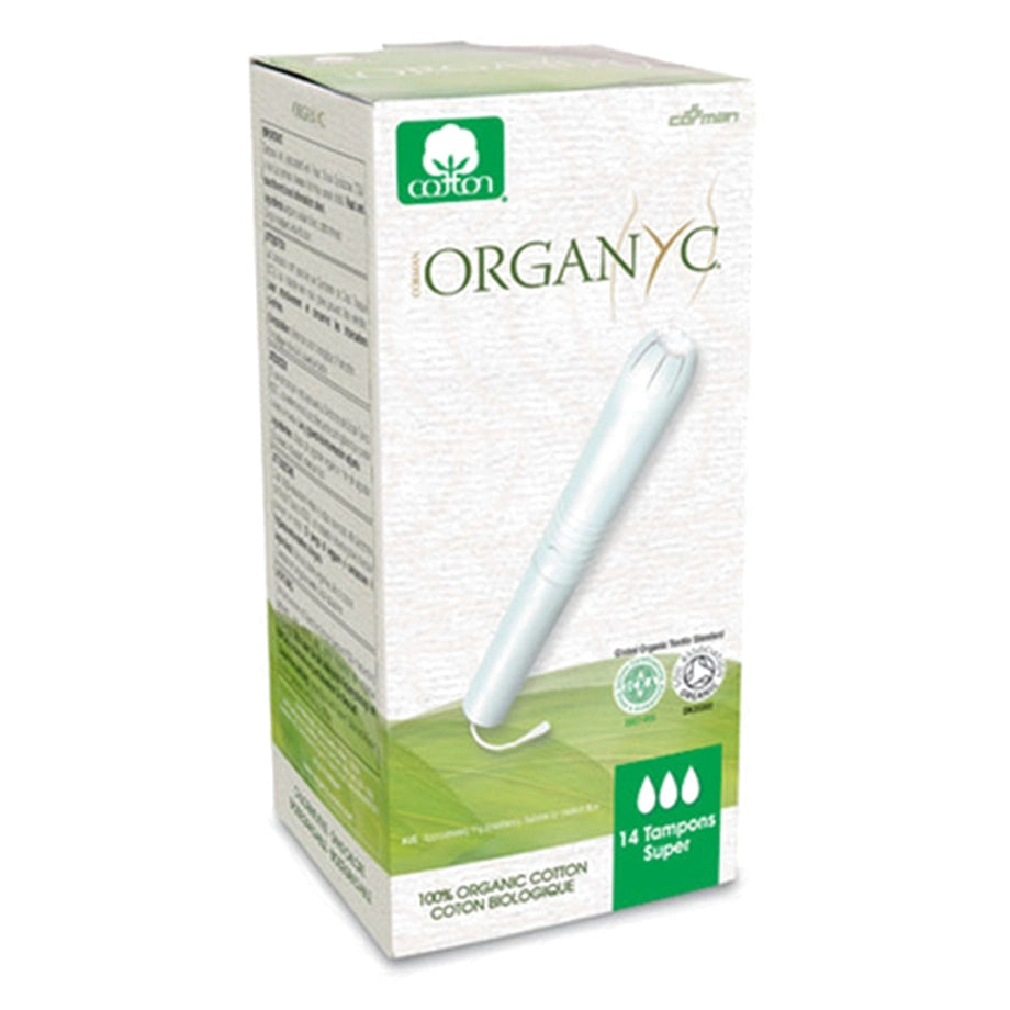 Organyc Tampons Super Cotton Applicator (14 Tampons)